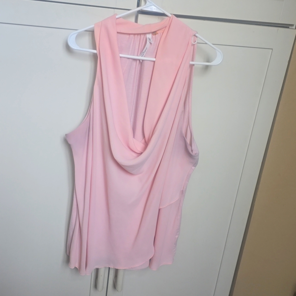 DRESSY PLUS Size Top Blush Pink